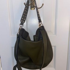 Rebecca Minkoff Green leather studded cross body